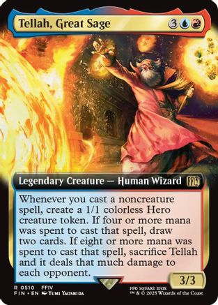 Tellah, Great Sage (Extended Art) (FIN-510) - FINAL FANTASY - Premium MTG Single from Wizards of the Coast - Just $0.17! Shop now at Game Crave Tournament Store