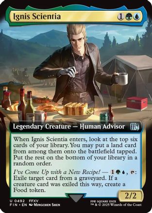 Ignis Scientia (Extended Art) (FIN-492) - FINAL FANTASY - Premium MTG Single from Wizards of the Coast - Just $0.25! Shop now at Game Crave Tournament Store