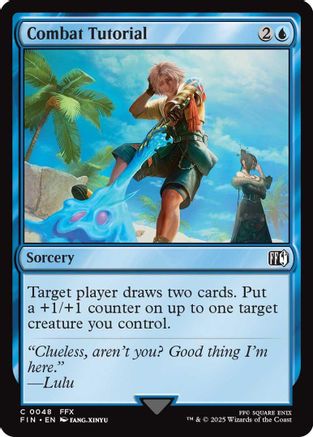 Combat Tutorial (FIN-048) - FINAL FANTASY Foil - Premium MTG Single from Wizards of the Coast - Just $0.08! Shop now at Game Crave Tournament Store