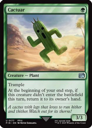 Cactuar (FIN-177) - FINAL FANTASY Foil - Premium MTG Single from Wizards of the Coast - Just $0.09! Shop now at Game Crave Tournament Store