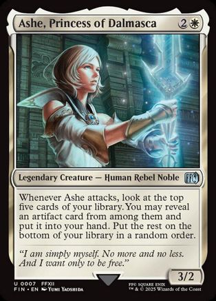 Ashe, Princess of Dalmasca (FIN-007) - FINAL FANTASY - Premium MTG Single from Wizards of the Coast - Just $0.09! Shop now at Game Crave Tournament Store