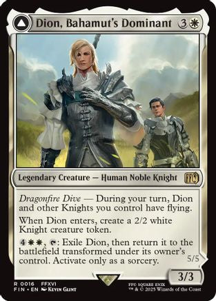 Dion, Bahamut's Dominant (FIN-016) - FINAL FANTASY - Premium MTG Single from Wizards of the Coast - Just $0.12! Shop now at Game Crave Tournament Store