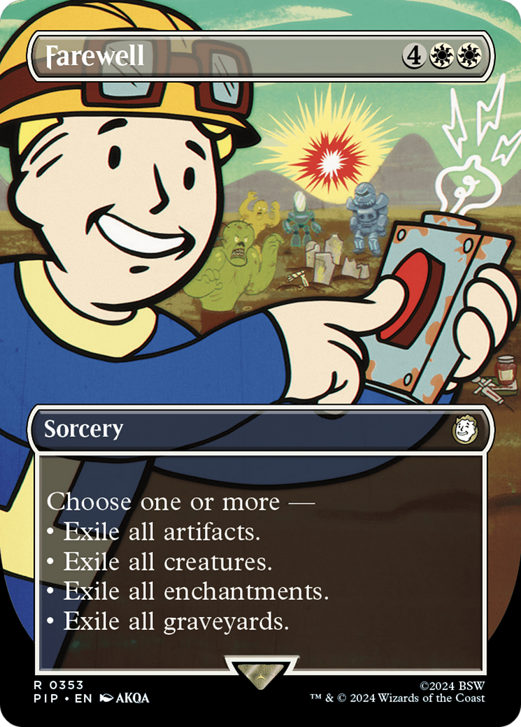 Farewell (PIP-353) - Fallout (Borderless) - Premium MTG Single from Wizards of the Coast - Just $17.59! Shop now at Game Crave Tournament Store