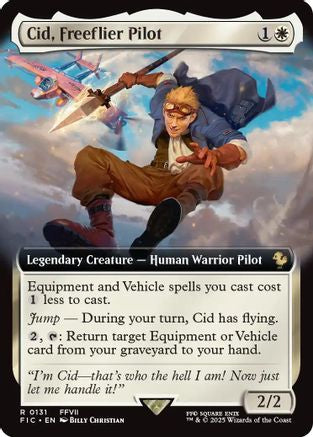 Cid, Freeflier Pilot (Extended Art) (FIC-131) - Commander: FINAL FANTASY - Premium MTG Single from Wizards of the Coast - Just $0.59! Shop now at Game Crave Tournament Store