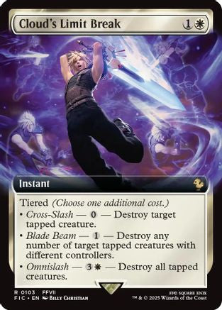 Cloud's Limit Break (Extended Art) (FIC-103) - Commander: FINAL FANTASY - Premium MTG Single from Wizards of the Coast - Just $0.38! Shop now at Game Crave Tournament Store