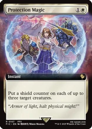 Protection Magic (Extended Art) (FIC-107) - Commander: FINAL FANTASY - Premium MTG Single from Wizards of the Coast - Just $0.61! Shop now at Game Crave Tournament Store