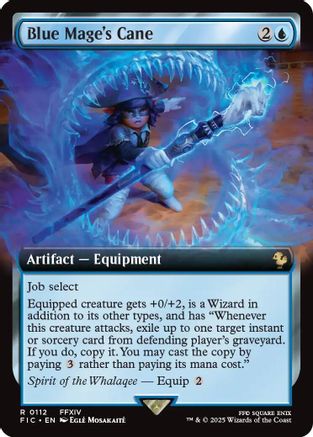 Blue Mage's Cane (Extended Art) (FIC-112) - Commander: FINAL FANTASY Foil - Premium MTG Single from Wizards of the Coast - Just $0.65! Shop now at Game Crave Tournament Store