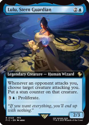 Lulu, Stern Guardian (Extended Art) (FIC-143) - Commander: FINAL FANTASY Foil - Premium MTG Single from Wizards of the Coast - Just $5.67! Shop now at Game Crave Tournament Store