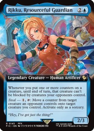 Rikku, Resourceful Guardian (Extended Art) (FIC-145) - Commander: FINAL FANTASY - Premium MTG Single from Wizards of the Coast - Just $0.67! Shop now at Game Crave Tournament Store