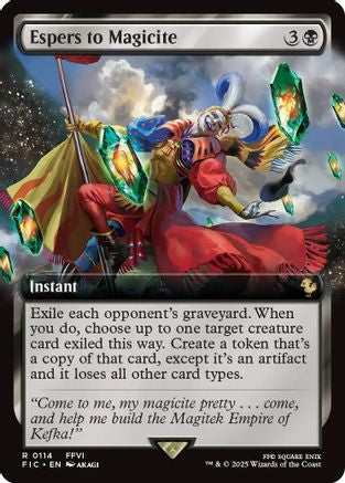 Espers to Magicite (Extended Art) (FIC-114) - Commander: FINAL FANTASY Foil - Premium MTG Single from Wizards of the Coast - Just $0.76! Shop now at Game Crave Tournament Store