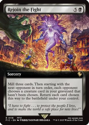 Rejoin the Fight (Extended Art) (FIC-118) - Commander: FINAL FANTASY - Premium MTG Single from Wizards of the Coast - Just $0.22! Shop now at Game Crave Tournament Store
