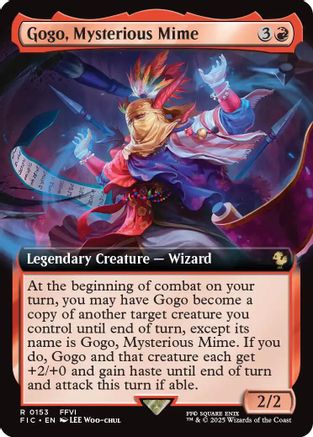 Gogo, Mysterious Mime (Extended Art) (FIC-153) - Commander: FINAL FANTASY Foil - Premium MTG Single from Wizards of the Coast - Just $4.29! Shop now at Game Crave Tournament Store