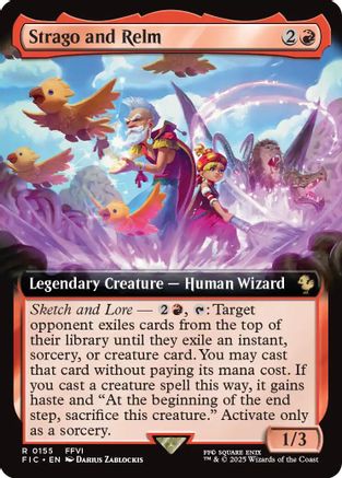 Strago and Relm (Extended Art) (FIC-155) - Commander: FINAL FANTASY - Premium MTG Single from Wizards of the Coast - Just $0.35! Shop now at Game Crave Tournament Store