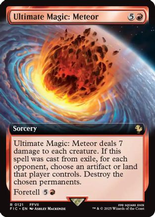 Ultimate Magic: Meteor (Extended Art) (FIC-121) - Commander: FINAL FANTASY Foil - Premium MTG Single from Wizards of the Coast - Just $0.44! Shop now at Game Crave Tournament Store