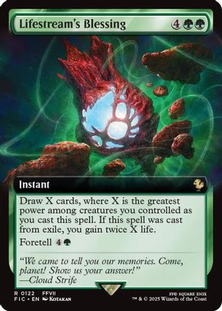 Lifestream's Blessing (Extended Art) (FIC-122) - Commander: FINAL FANTASY - Premium MTG Single from Wizards of the Coast - Just $0.56! Shop now at Game Crave Tournament Store