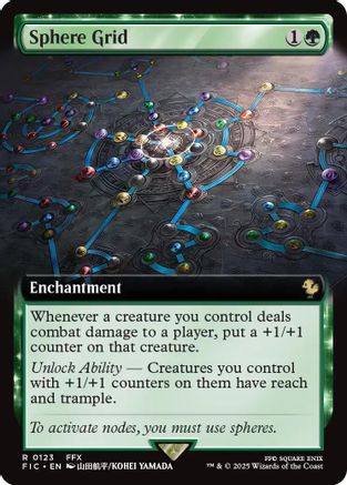 Sphere Grid (Extended Art) (FIC-123) - Commander: FINAL FANTASY Foil - Premium MTG Single from Wizards of the Coast - Just $9.31! Shop now at Game Crave Tournament Store