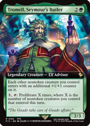 Tromell, Seymour's Butler (Extended Art) (FIC-162) - Commander: FINAL FANTASY Foil - Premium MTG Single from Wizards of the Coast - Just $2.93! Shop now at Game Crave Tournament Store