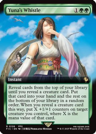 Yuna's Whistle (Extended Art) (FIC-126) - Commander: FINAL FANTASY - Premium MTG Single from Wizards of the Coast - Just $0.20! Shop now at Game Crave Tournament Store