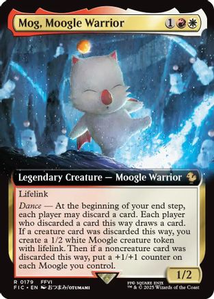 Mog, Moogle Warrior (Extended Art) (FIC-179) - Commander: FINAL FANTASY Foil - Premium MTG Single from Wizards of the Coast - Just $4.49! Shop now at Game Crave Tournament Store