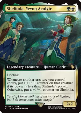 Shelinda, Yevon Acolyte (Extended Art) (FIC-184) - Commander: FINAL FANTASY Foil - Premium MTG Single from Wizards of the Coast - Just $2.32! Shop now at Game Crave Tournament Store