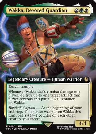 Wakka, Devoted Guardian (Extended Art) (FIC-190) - Commander: FINAL FANTASY - Premium MTG Single from Wizards of the Coast - Just $0.28! Shop now at Game Crave Tournament Store