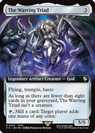 The Warring Triad (Extended Art) (FIC-193) - Commander: FINAL FANTASY Foil - Premium MTG Single from Wizards of the Coast - Just $4.43! Shop now at Game Crave Tournament Store