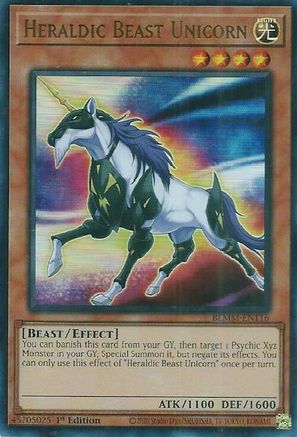 Heraldic Beast Unicorn (BLMM-EN116) - Battles of Legend: Monster Mayhem 1st Edition