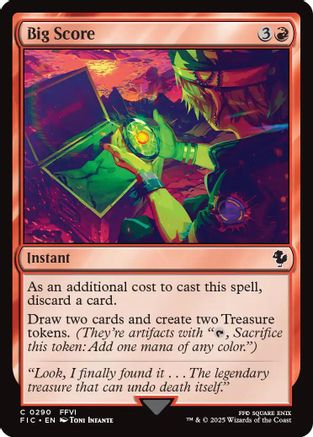 Big Score (Surge Foil) (FIC-290) - Commander: FINAL FANTASY Foil - Premium MTG Single from Wizards of the Coast - Just $0.79! Shop now at Game Crave Tournament Store