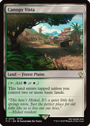 Canopy Vista (Surge Foil) (FIC-378) - Commander: FINAL FANTASY Foil - Premium MTG Single from Wizards of the Coast - Just $0.16! Shop now at Game Crave Tournament Store