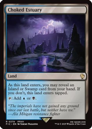 Choked Estuary (Surge Foil) (FIC-379) - Commander: FINAL FANTASY Foil - Premium MTG Single from Wizards of the Coast - Just $0.20! Shop now at Game Crave Tournament Store
