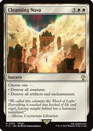 Cleansing Nova (Surge Foil) (FIC-235) - Commander: FINAL FANTASY Foil - Premium MTG Single from Wizards of the Coast - Just $0.40! Shop now at Game Crave Tournament Store