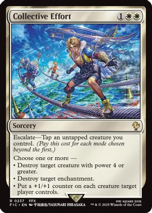 Collective Effort (Surge Foil) (FIC-237) - Commander: FINAL FANTASY Foil - Premium MTG Single from Wizards of the Coast - Just $0.35! Shop now at Game Crave Tournament Store