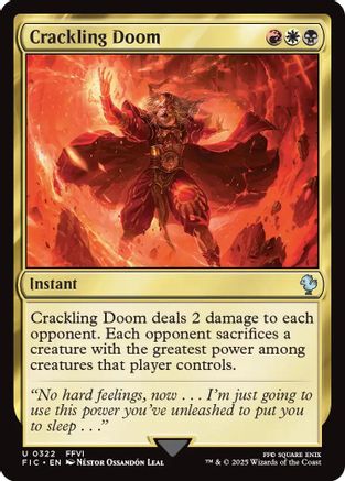 Crackling Doom (Surge Foil) (FIC-322) - Commander: FINAL FANTASY Foil - Premium MTG Single from Wizards of the Coast - Just $0.21! Shop now at Game Crave Tournament Store