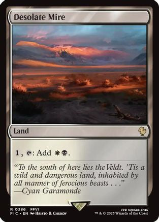 Desolate Mire (Surge Foil) (FIC-386) - Commander: FINAL FANTASY Foil - Premium MTG Single from Wizards of the Coast - Just $0.28! Shop now at Game Crave Tournament Store