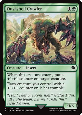 Duskshell Crawler (Surge Foil) (FIC-301) - Commander: FINAL FANTASY Foil - Premium MTG Single from Wizards of the Coast - Just $0.26! Shop now at Game Crave Tournament Store