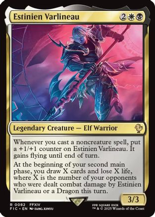 Estinien Varlineau (Surge Foil) (FIC-082) - Commander: FINAL FANTASY Foil - Premium MTG Single from Wizards of the Coast - Just $1.03! Shop now at Game Crave Tournament Store