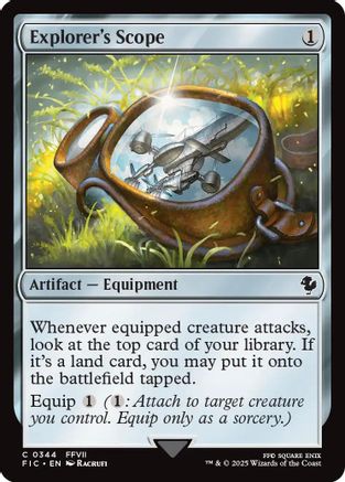 Explorer's Scope (Surge Foil) (FIC-344) - Commander: FINAL FANTASY Foil - Premium MTG Single from Wizards of the Coast - Just $0.23! Shop now at Game Crave Tournament Store