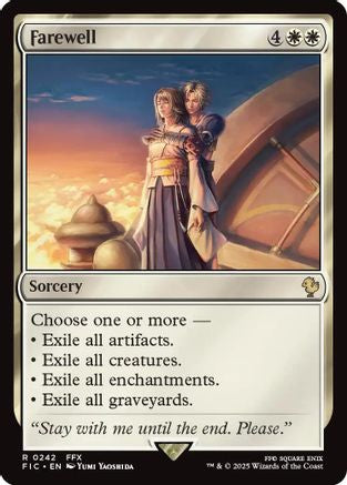 Farewell (Surge Foil) (FIC-242) - Commander: FINAL FANTASY Foil - Premium MTG Single from Wizards of the Coast - Just $5.93! Shop now at Game Crave Tournament Store