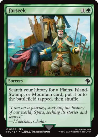 Farseek (Surge Foil) (FIC-302) - Commander: FINAL FANTASY Foil - Premium MTG Single from Wizards of the Coast - Just $0.90! Shop now at Game Crave Tournament Store