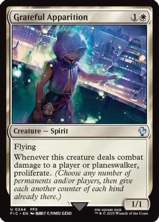 Grateful Apparition (Surge Foil) (FIC-244) - Commander: FINAL FANTASY Foil - Premium MTG Single from Wizards of the Coast - Just $0.55! Shop now at Game Crave Tournament Store