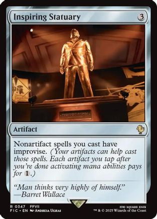 Inspiring Statuary (Surge Foil) (FIC-347) - Commander: FINAL FANTASY Foil - Premium MTG Single from Wizards of the Coast - Just $0.22! Shop now at Game Crave Tournament Store
