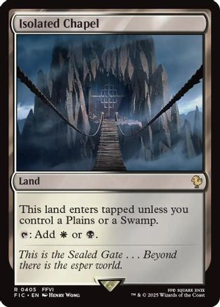 Isolated Chapel (Surge Foil) (FIC-405) - Commander: FINAL FANTASY Foil - Premium MTG Single from Wizards of the Coast - Just $0.33! Shop now at Game Crave Tournament Store
