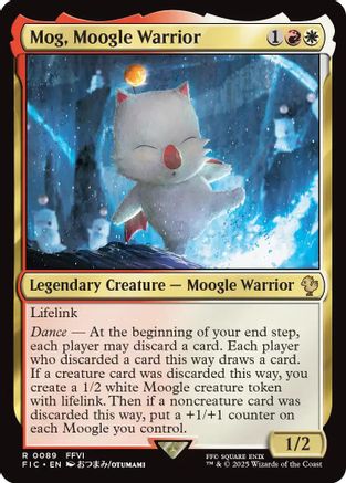 Mog, Moogle Warrior (Surge Foil) (FIC-089) - Commander: FINAL FANTASY Foil - Premium MTG Single from Wizards of the Coast - Just $2.24! Shop now at Game Crave Tournament Store
