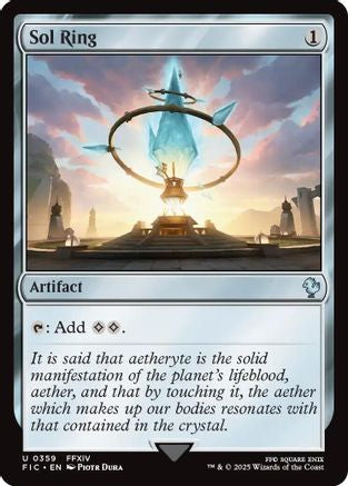 Sol Ring (0359) (Surge Foil) (FIC-359) - Commander: FINAL FANTASY Foil - Premium MTG Single from Wizards of the Coast - Just $3.90! Shop now at Game Crave Tournament Store
