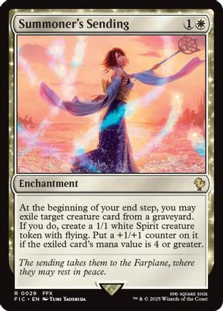 Summoner's Sending (Surge Foil) (FIC-029) - Commander: FINAL FANTASY Foil - Premium MTG Single from Wizards of the Coast - Just $1.22! Shop now at Game Crave Tournament Store