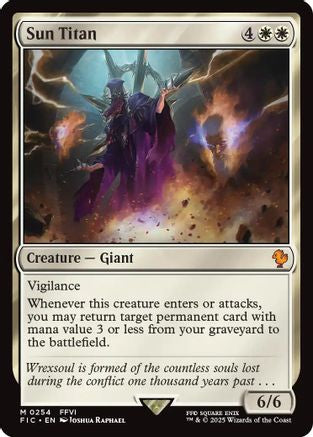Sun Titan (Surge Foil) (FIC-254) - Commander: FINAL FANTASY Foil - Premium MTG Single from Wizards of the Coast - Just $0.75! Shop now at Game Crave Tournament Store