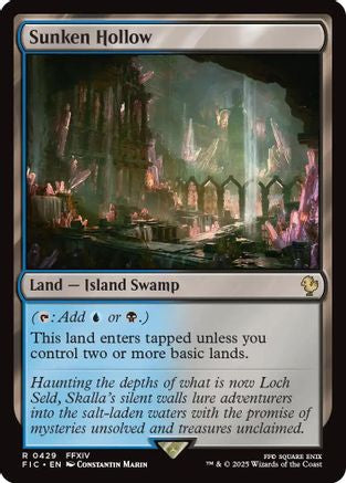 Sunken Hollow (Surge Foil) (FIC-429) - Commander: FINAL FANTASY Foil - Premium MTG Single from Wizards of the Coast - Just $0.34! Shop now at Game Crave Tournament Store