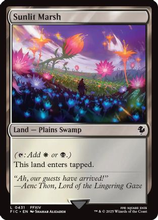 Sunlit Marsh (Surge Foil) (FIC-431) - Commander: FINAL FANTASY Foil - Premium MTG Single from Wizards of the Coast - Just $0.15! Shop now at Game Crave Tournament Store