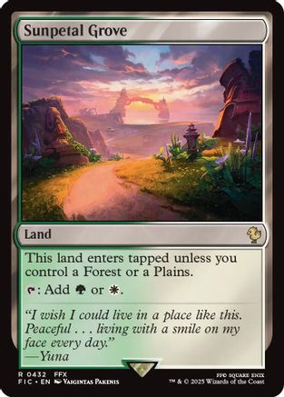 Sunpetal Grove (Surge Foil) (FIC-432) - Commander: FINAL FANTASY Foil - Premium MTG Single from Wizards of the Coast - Just $0.35! Shop now at Game Crave Tournament Store