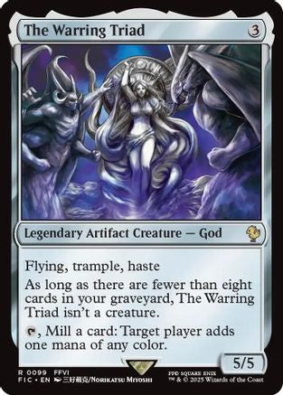 The Warring Triad (Surge Foil) (FIC-099) - Commander: FINAL FANTASY Foil - Premium MTG Single from Wizards of the Coast - Just $3.56! Shop now at Game Crave Tournament Store